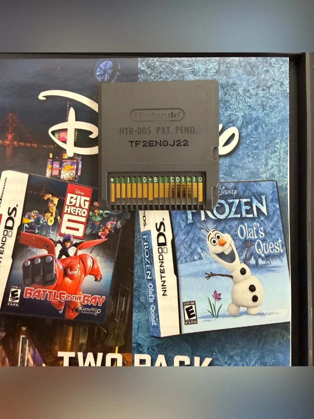 Lot of 2: Disney Planes/Big Hero 6 & Frozen Olaf's Quest (2 Pack) Nintendo DS